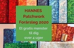 Materialer til HANNES patchwork forårsleg 2020