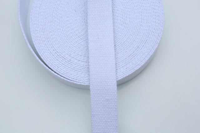 Gjordbånd Hvid 3 cm bred (bom/poly) Pris pr meter