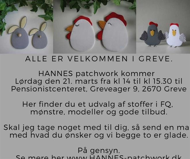 Greve får besøg af HANNES patchwork
