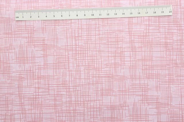 Harmoni Patchworkstof - Rustrød - Streger