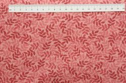 Harmoni Patchworkstof - Rustrød - Blade