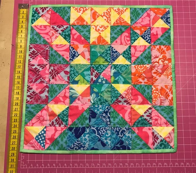 Mini quilt udfordring Lod 25 - Helles mini quilt