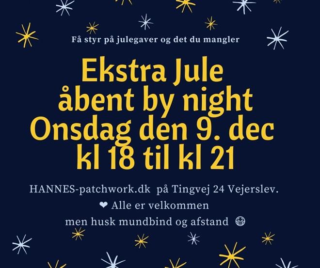 Ekstra Jule åbent by night den 9 dec 2020