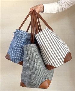 KurveTaske Syet kurv med snørelukket ”låg” - mønster som PDF fil