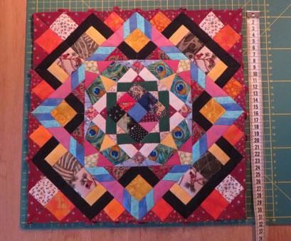 Mini quilt udfordring Lod 35 - Lones mini quilt