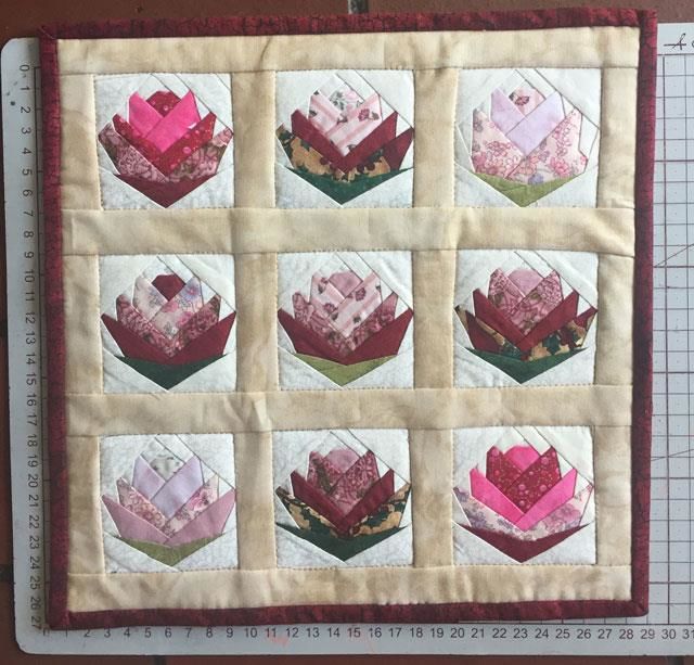 Mini quilt udfordring Lod 16 - Lones mini quilt