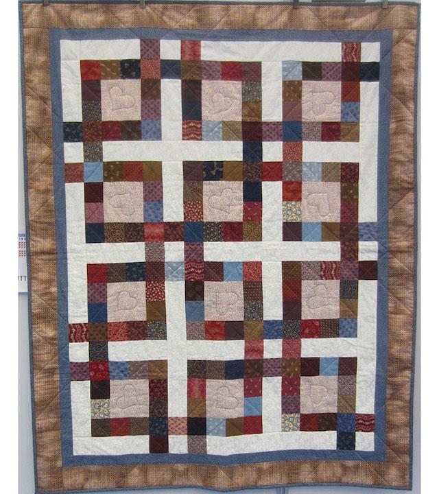 Lones tæppe i  "Leg med dine stofrester"