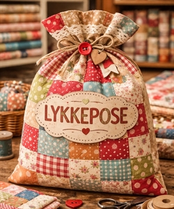 Lykkepose fra "Den lille lade" med sytilbehør