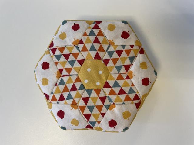 Sekskantet nålepude mønster - Malene