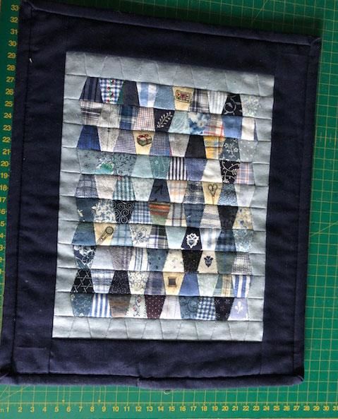 Mini quilt udfordring Lod 1 - Hannes quilt