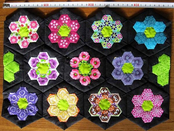 Mini quilt udfordring Lod 12 - Hannes mini quilt