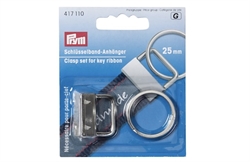 Clips sæt til nøglering sølv 25 mm fra Prym