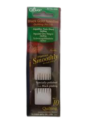 Quiltning Between black gold needles fra Clover str 10 håndsyning