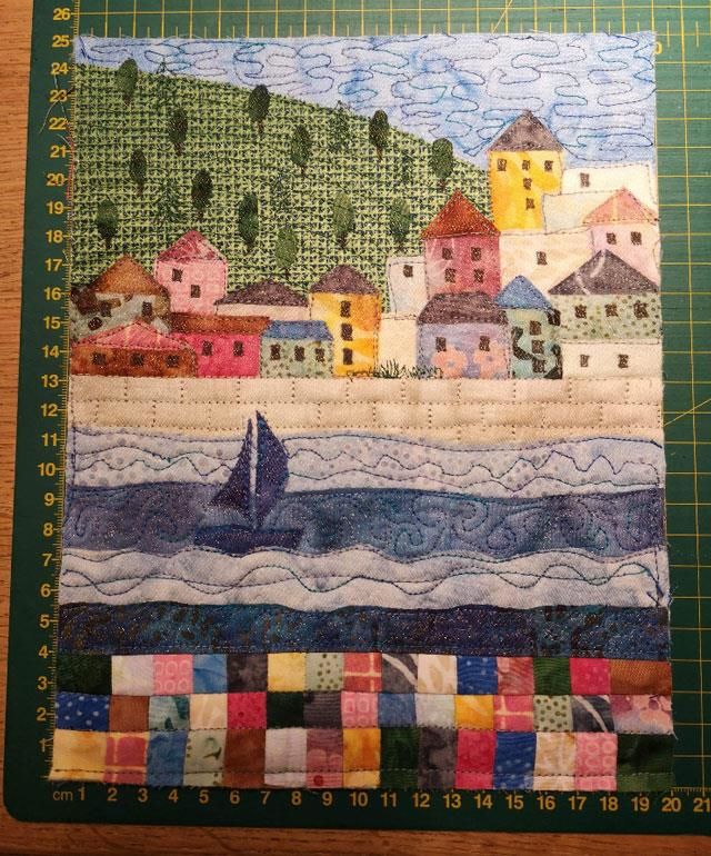 Mini quilt udfordring Lod 7 - Pias quilt