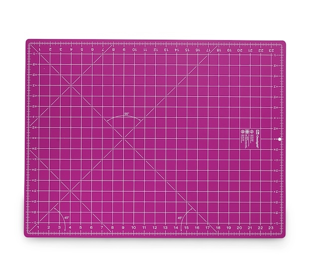 A2 Skæreunderlag fra Prym 45 x 60 cm pink