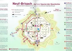 Da vi sidste år var på ferie i Alsace i byen Neuf Brisach blev jeg helt opsat af at forvandle dette kort over den gamle borg by til et patchwork projekt.