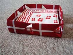 Servietholder med flag mønster