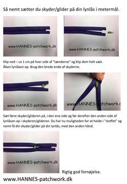 Brun skyder/glider/zipper til 4 mm endeløse lynlåse – perfekt til dine kreative projekter