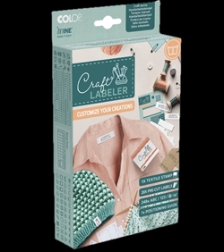 Craft labeler stempel sæt m piktogrammer og bogstaver