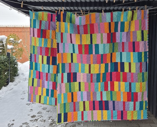 Susses reste patchworktæppe - Haslev