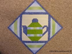 Brødserviet med tekande mønster