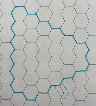 Juletræer af mini seks kanter - håndsyet