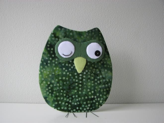 sy den flotte uglefatter – håndsyningsmønster fra houhou design