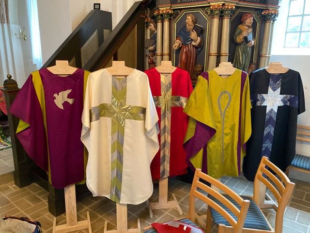 Vejerslev kirke stor patchwork udstilling